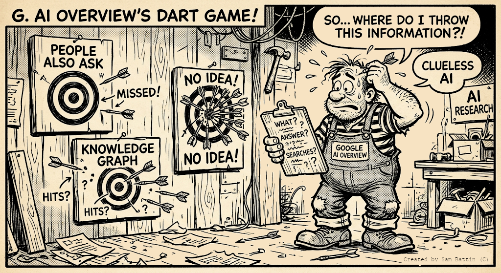 Cartoon about Google AI Overview